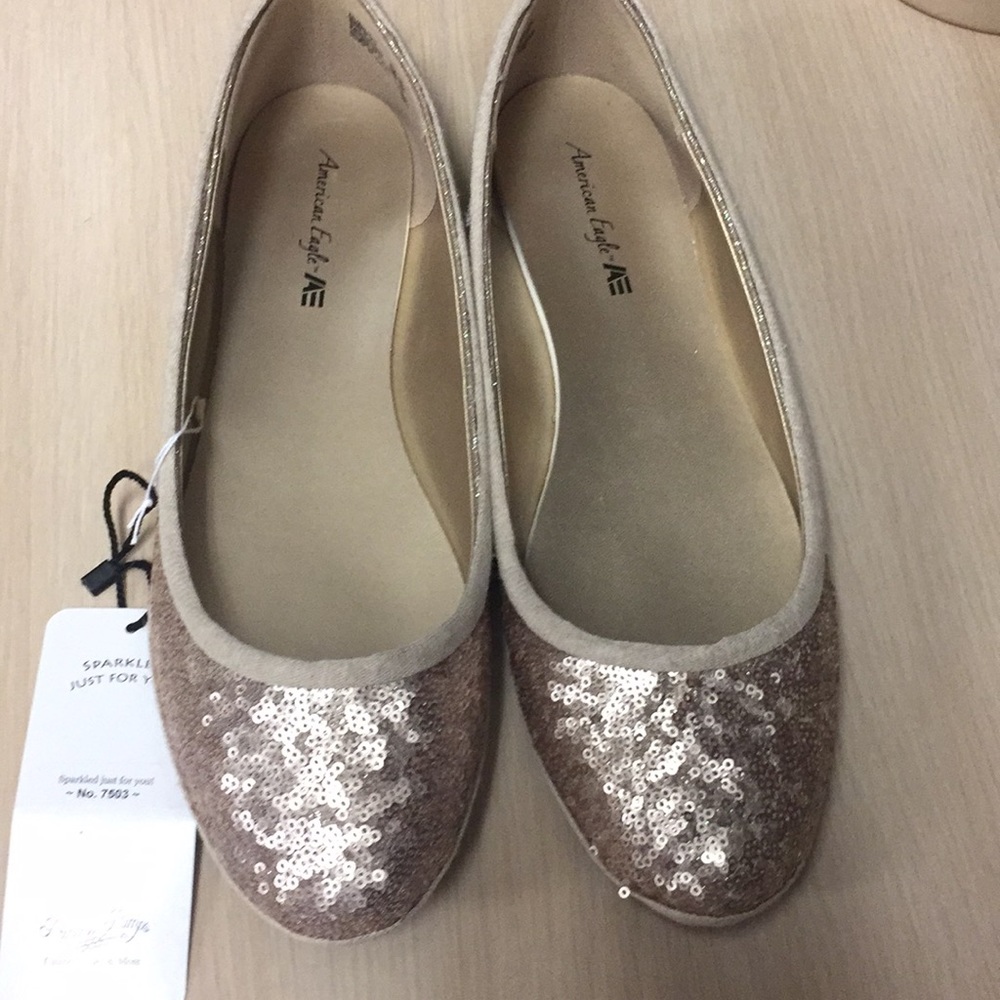 Rose Gold flats